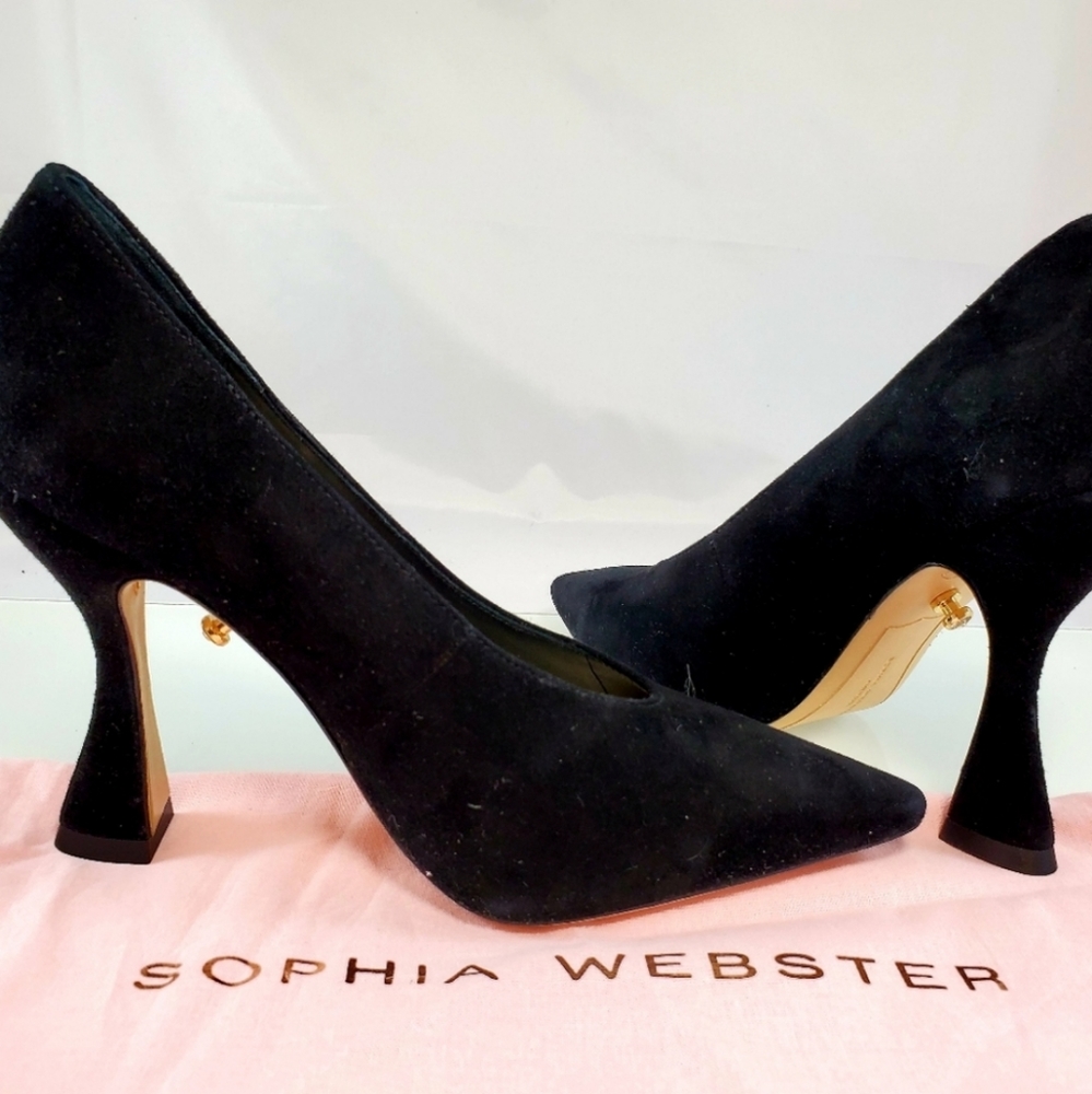 NWT$500 Sophia Webster Minerva Suede Pump Heels